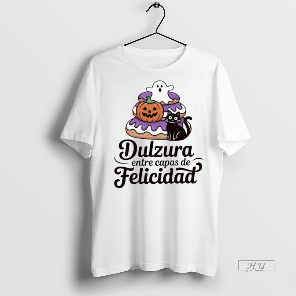 Officials Donut Dulzura Entre Capas De Felicidad Halloween Graphic Tee Shirt Sweater