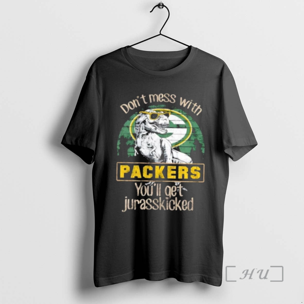 Officials Green Bay Packers Dont Mess With Packersaurus Youll Get Jurasskicked Premium T Shirts Sweater