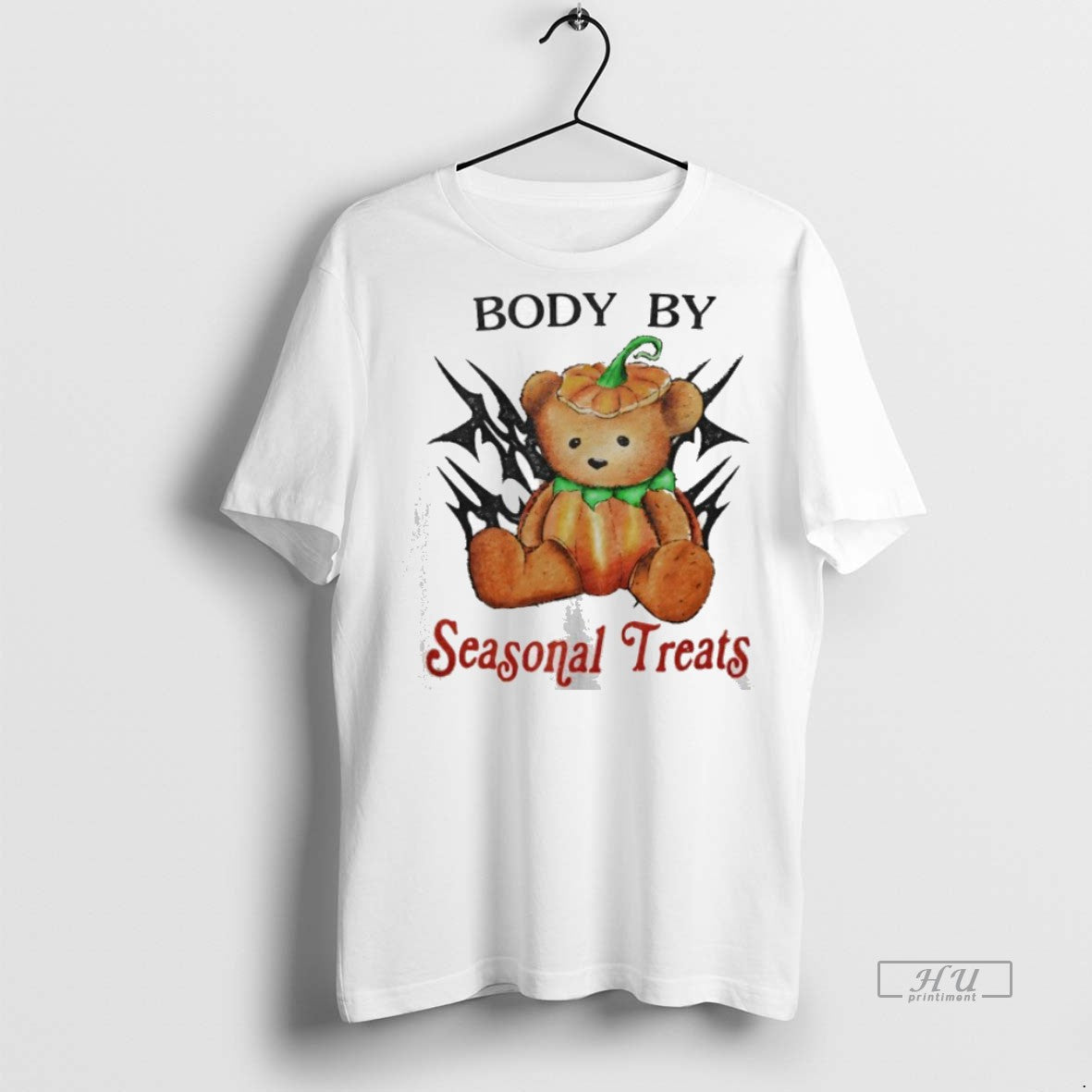 Officials Pumpkin Teddy Bear Body By Seasonal Treats Premium Tee Shirt Sweater