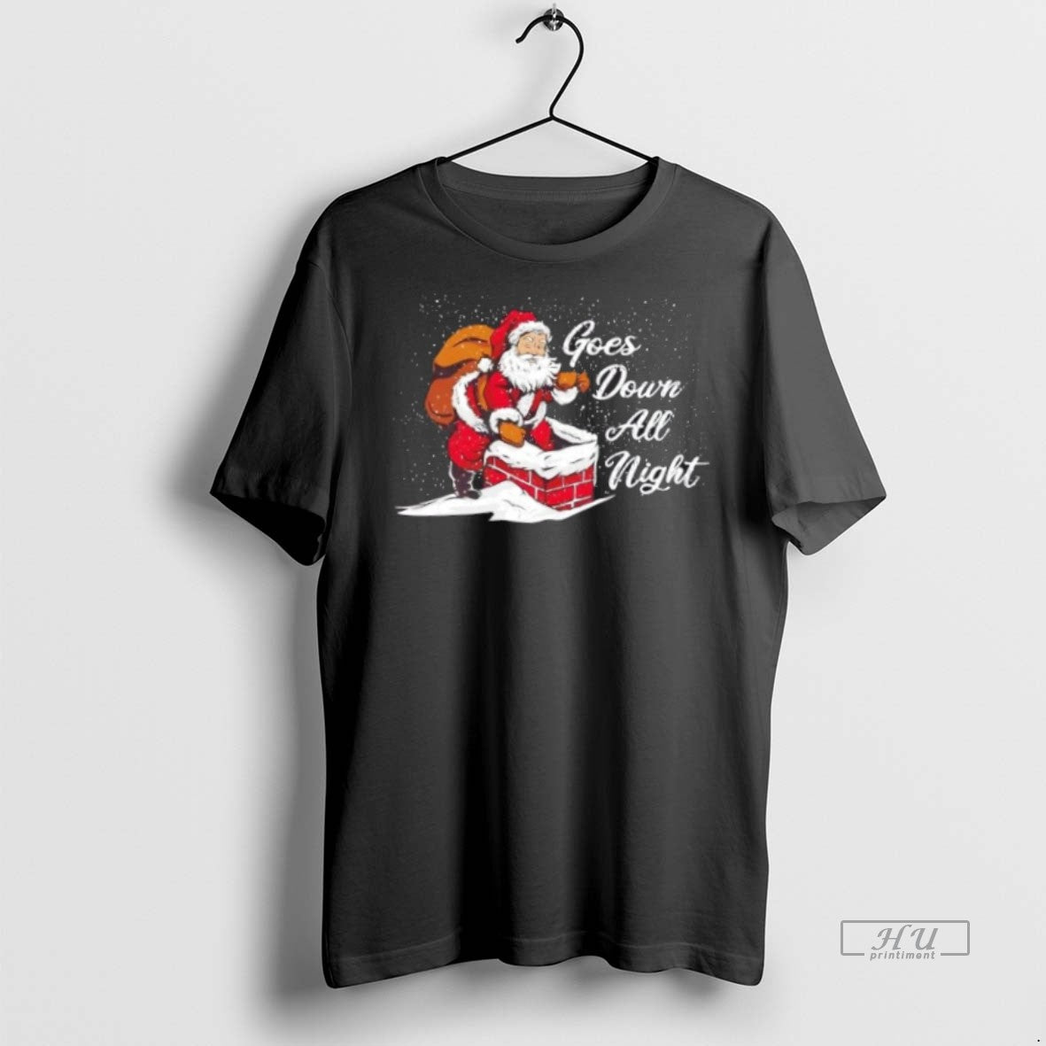 Officials Santa Claus Christmas Goes Down All Night Premium Tee Shirt Sweater