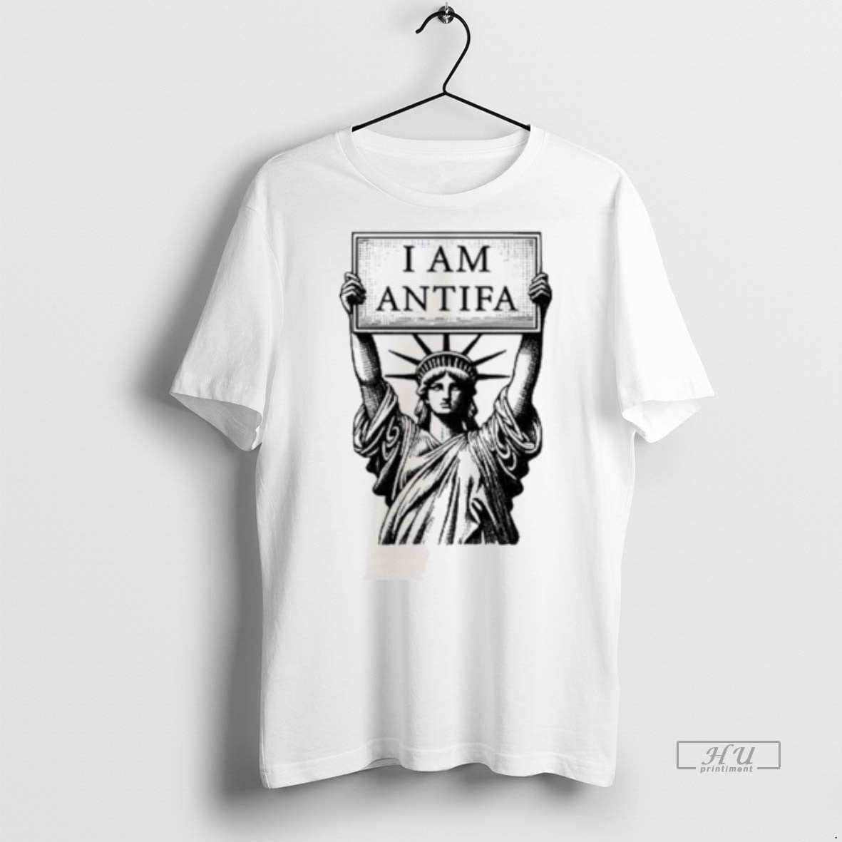 Officials Statue Of Liberty I Am Antifa Graphic Tee Shirt Sweater