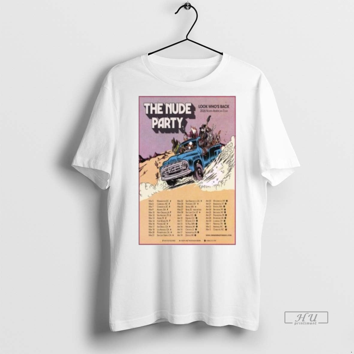 Officials The Nude Party North American Tour 2026 Graphic Tee Shirt Sweater