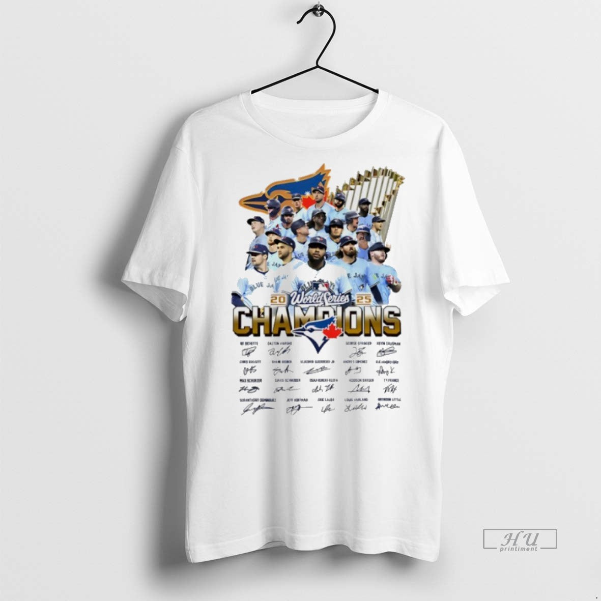 Officials Toronto Blue Jays World Series Champions 2025 All Team Signature Premium Tee Shirt Sweater