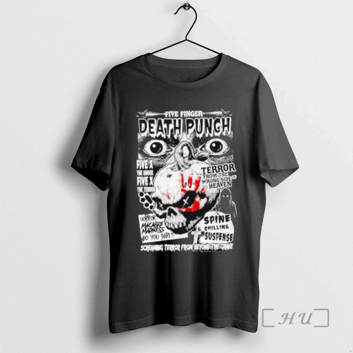 Officials Trending Five Finger Death Punch Screaming Terror From Beyond The Grave Tee Shirt Sweater