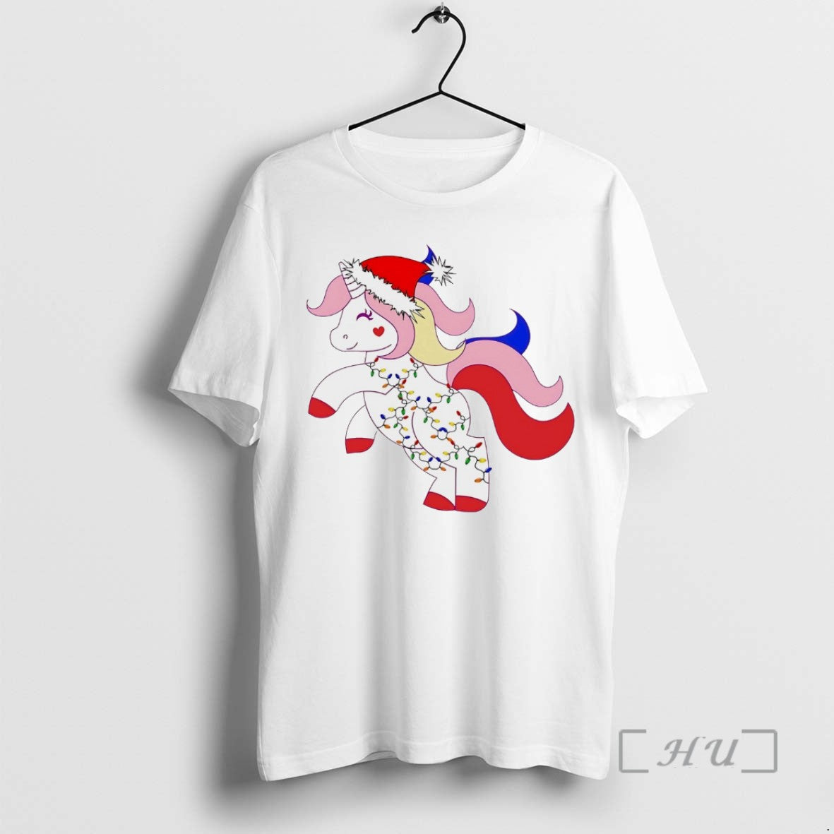 Officials Unicorn Fairy Lights Red Pink Christmas White