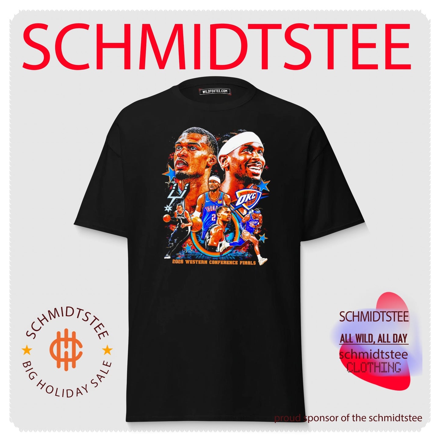 Oklahoma City Thunder vs San Antonio Spurs Western Conference Finals shirt
