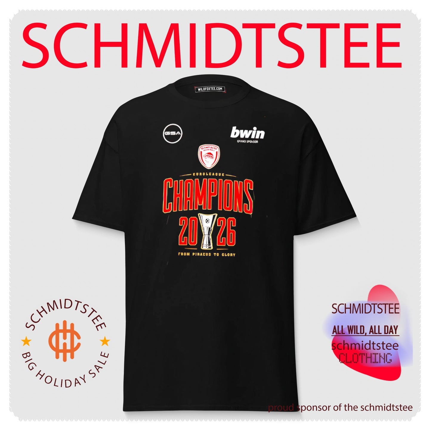 Olympiacos Bc Euroleague Champions 2026 shirt