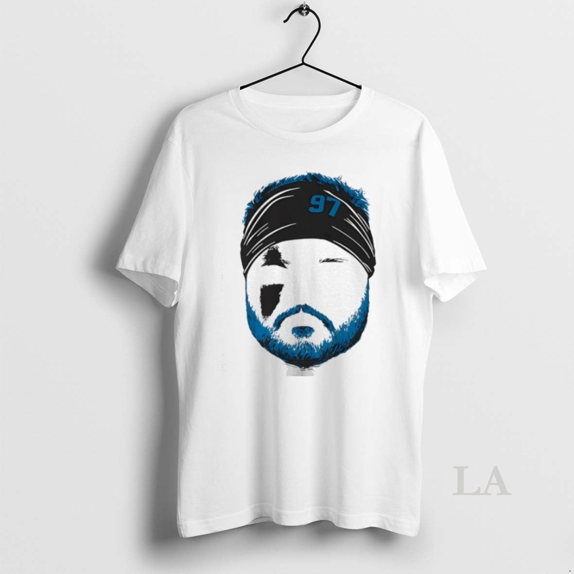 Original Aidan Hutchinson 97 Detroit Lions Blank Face