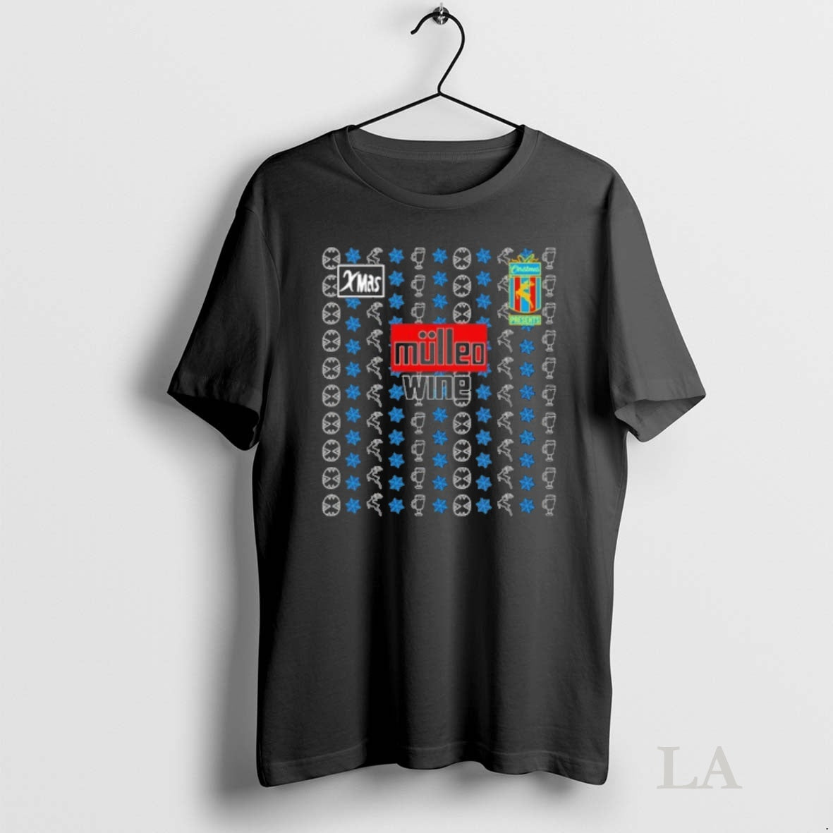 Original Aston Villa Mulled Wine Ugly Christmas Sweat Tee Sweater