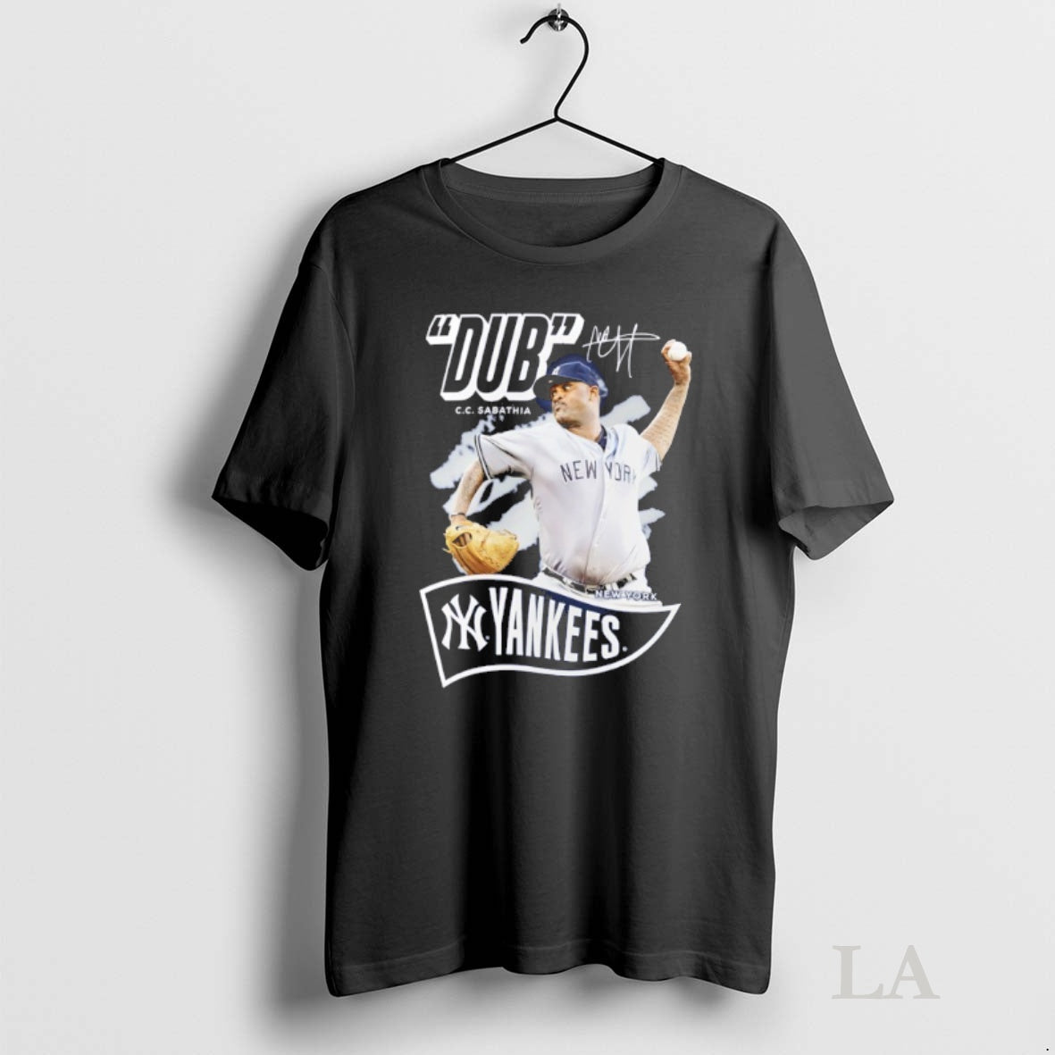 Original Dub Cc Sabathia New York Yankees Retired Player Nickname Signature