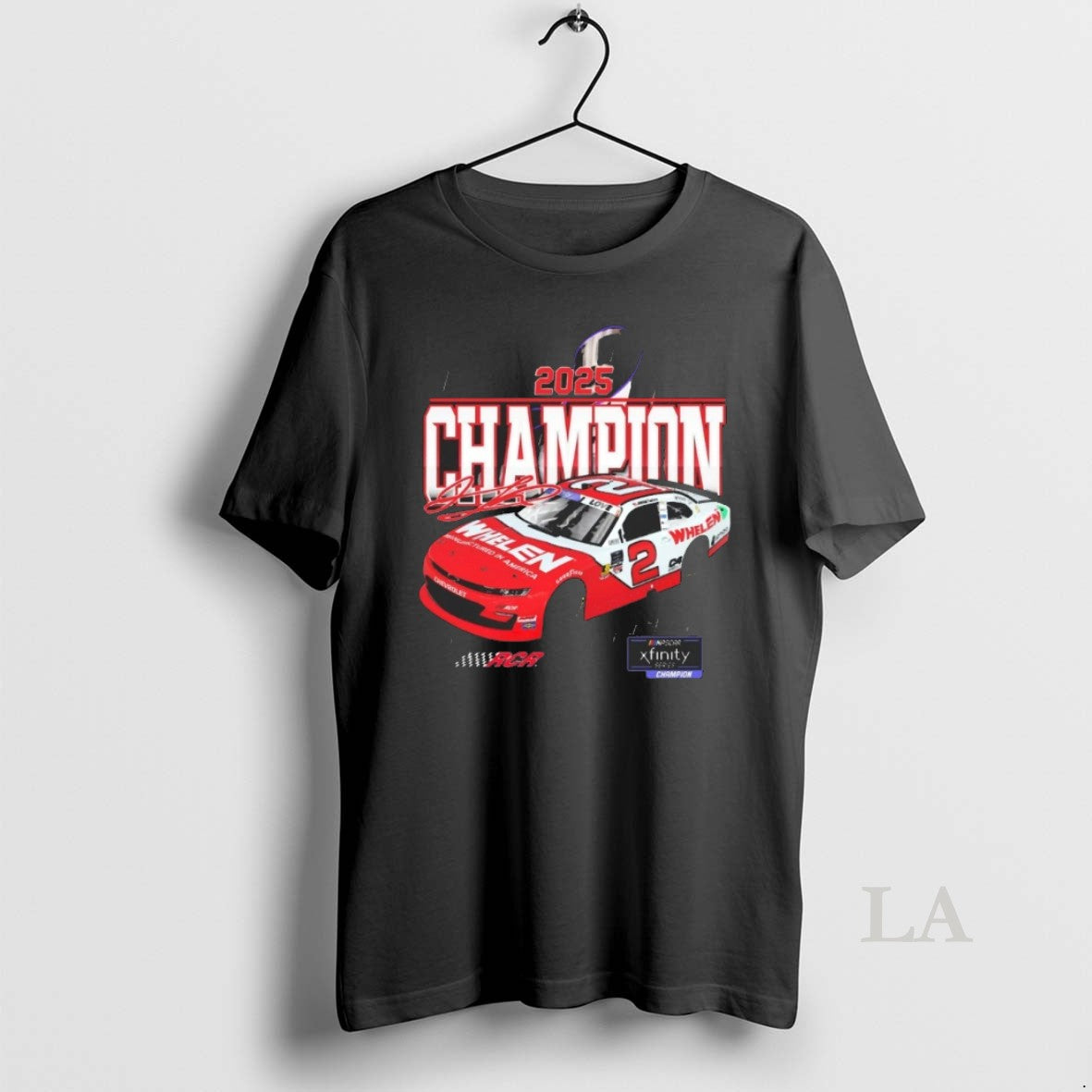 Original Jesse Love 2025 Nascar Xfinity Series Champion One Spot Signature