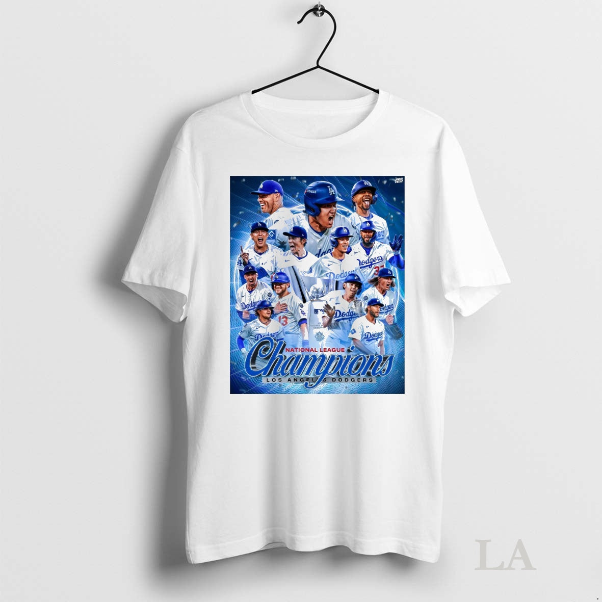 Original Los Angeles Dodgers Mlb 2025 National League Champions Tee Sweater