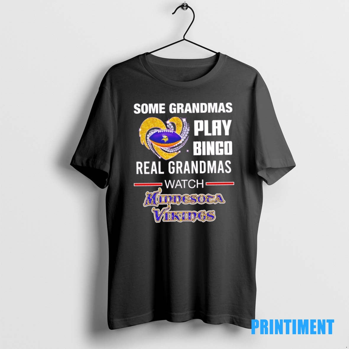 Original Minnesota Vikings Some Grandmas Play Bingo Real Grandmas Watch Tee Sweater
