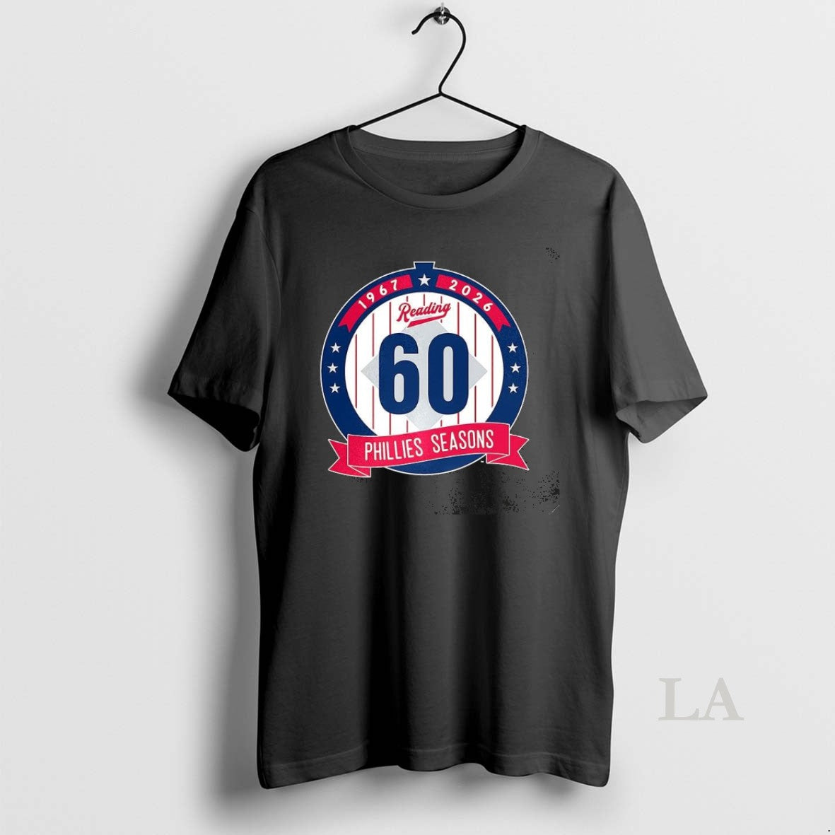 Original Reading Phillies Season 60th Anniversary Logo 1967 2026