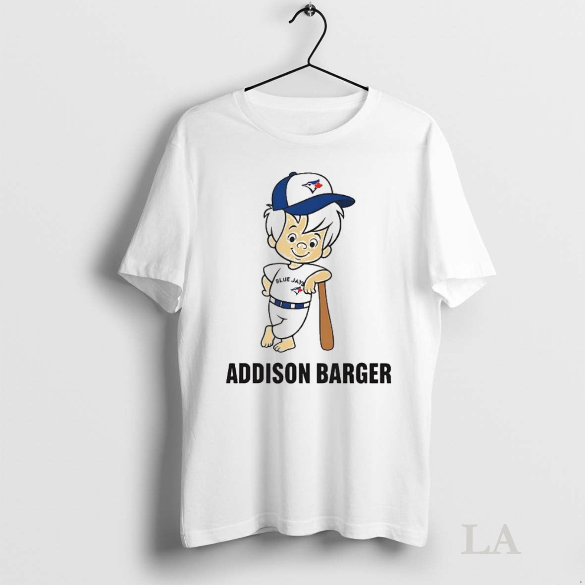 Original Toronto Blue Jays Addison Barger Cartoon Tee Sweater