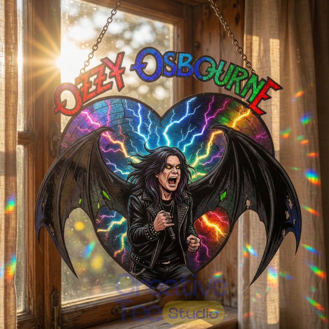 Ozzy Osbourne “Prince of Darkness” Premium Suncatcher Home Decor