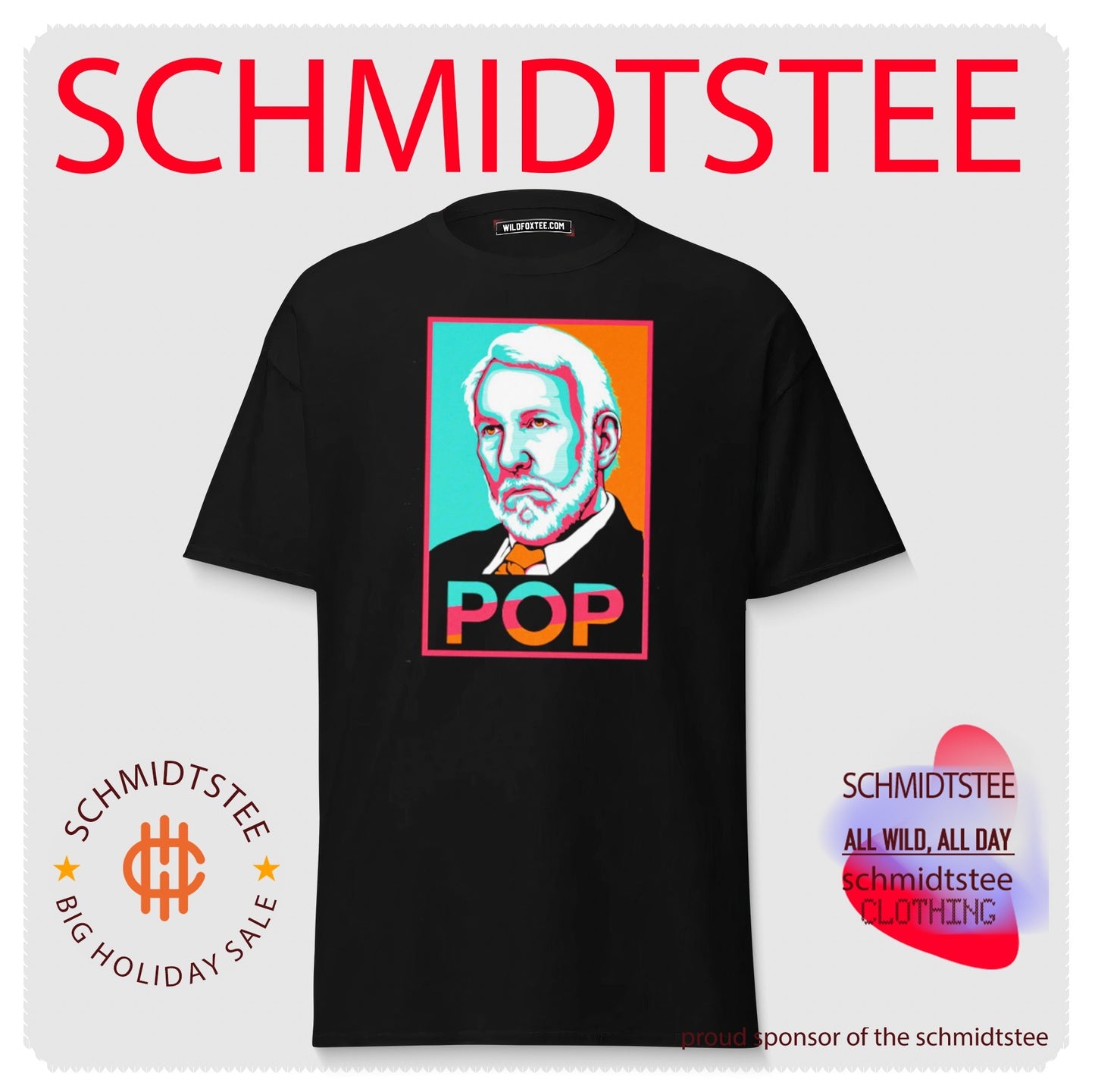 Pop Spurs Fiesta Popovich Parody Poster shirt