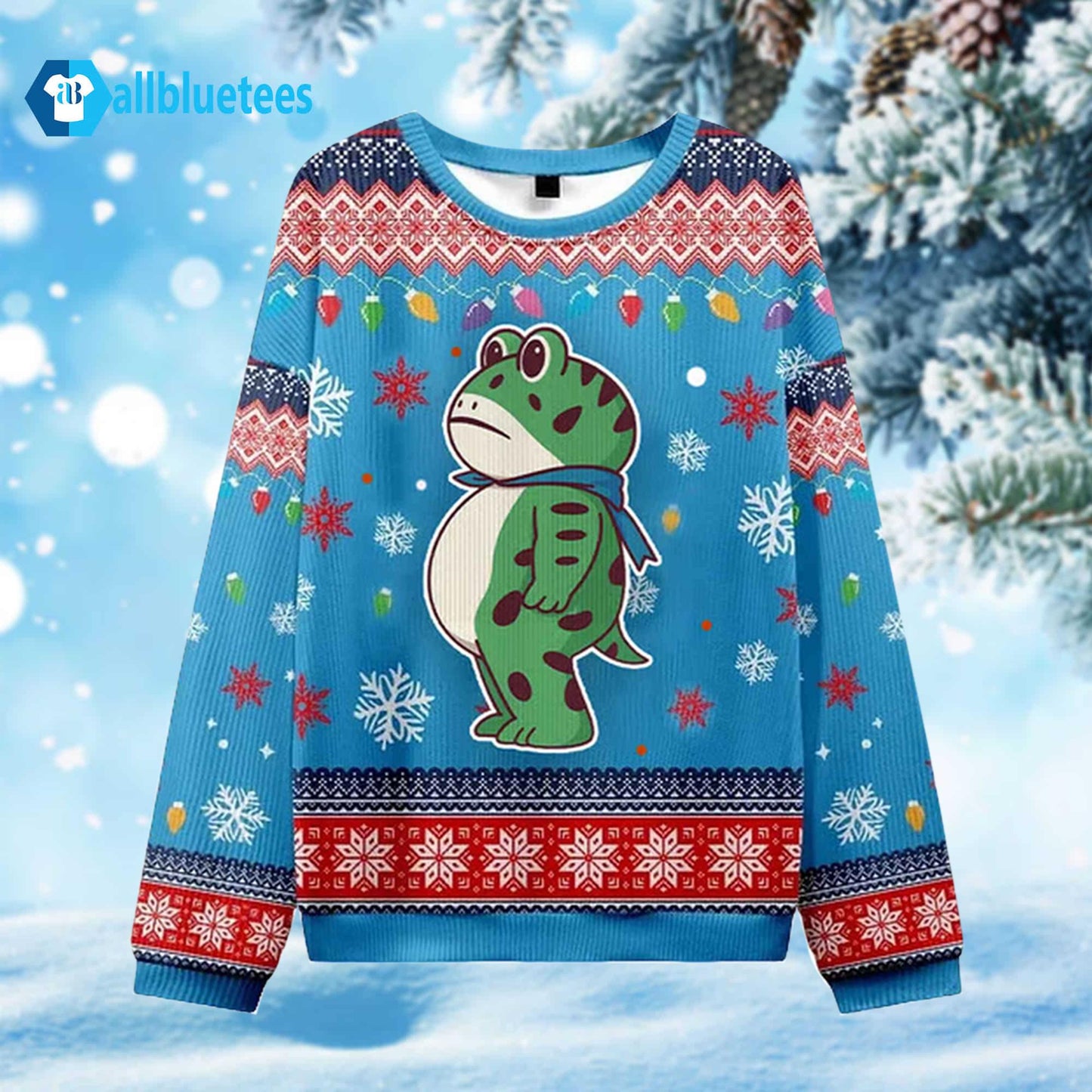 Portland Frog Ugly Christmas Sweater