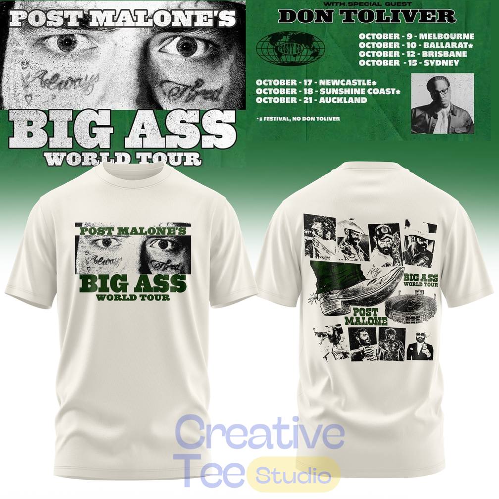 Post Malone Big Ass World Tour Desert Lights Tee Hoodie