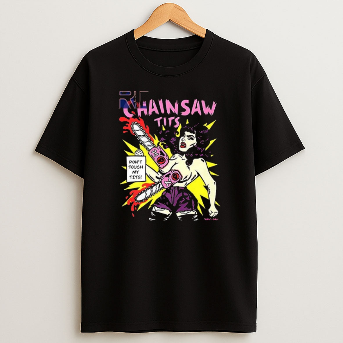 Premium Chainsaw Tits Dont Touch My Tits Sweatshirt Tee