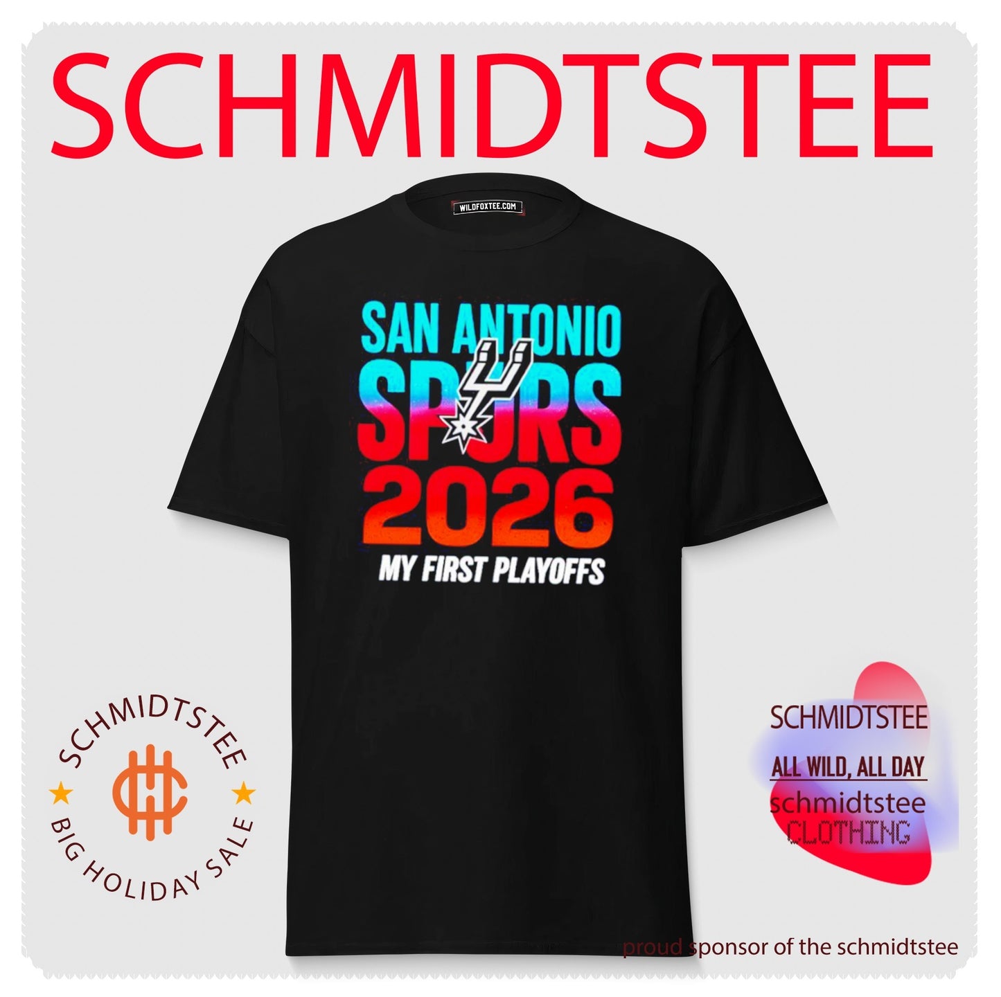 San Antonio Spurs Infant Item Of The Game 2026 Playoffs My First Playoffs shirt