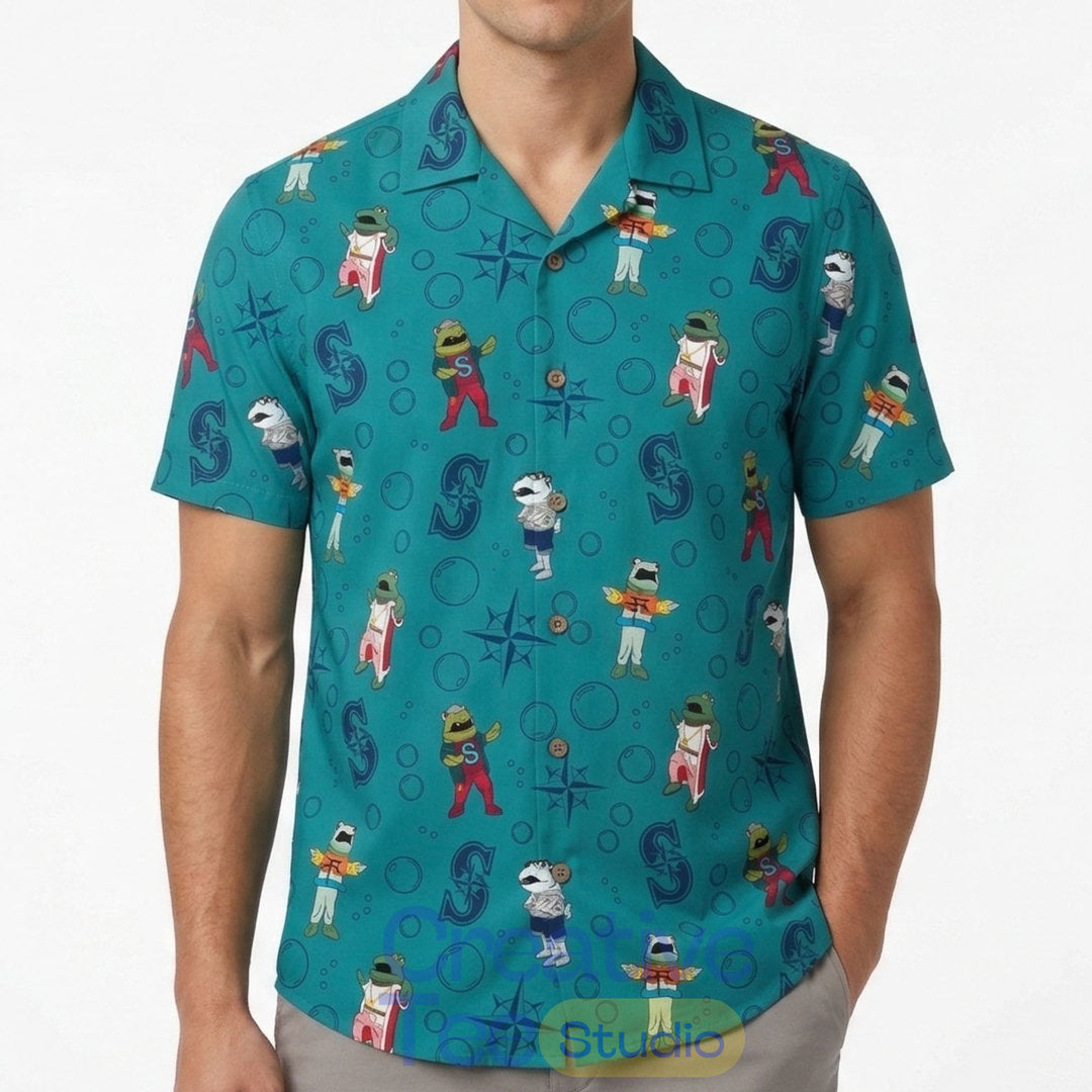 Seattle Mariners 2026 Salmon Run Aloha Shirt