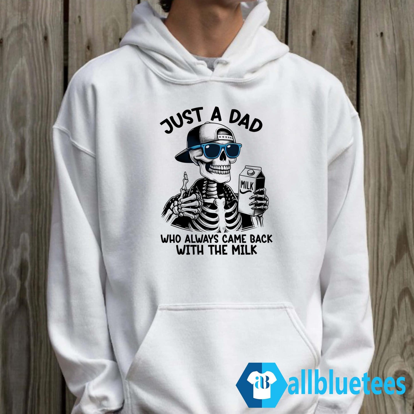 Skeleton Just A Dad Who Always Came Back With The Milk Shirt