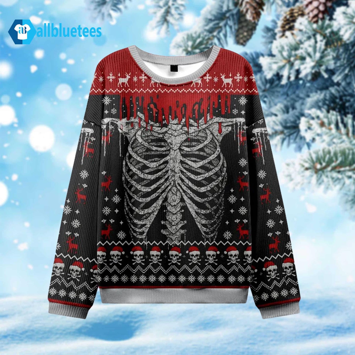 Skeleton Ugly Christmas Sweater