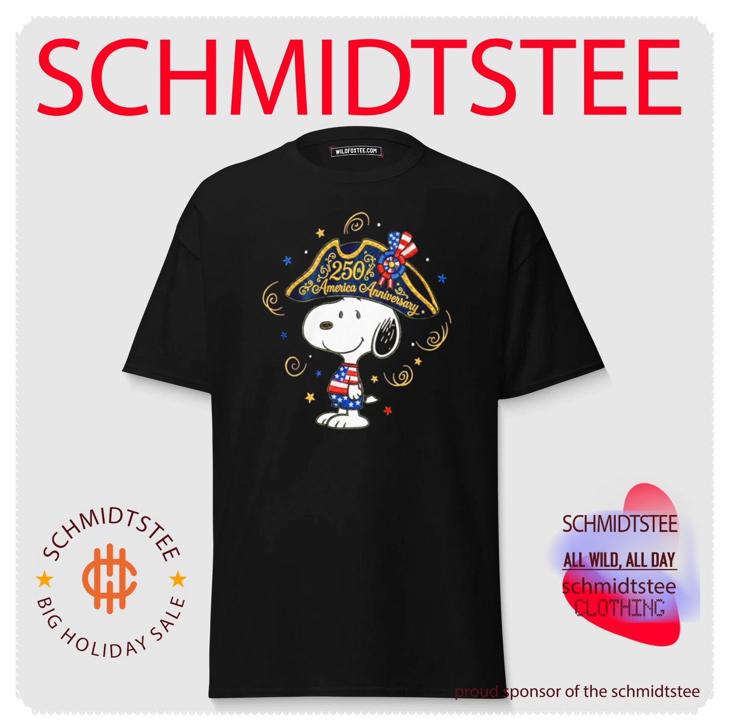Snoopy 250 Anniversary Usa Independence Day Shirt