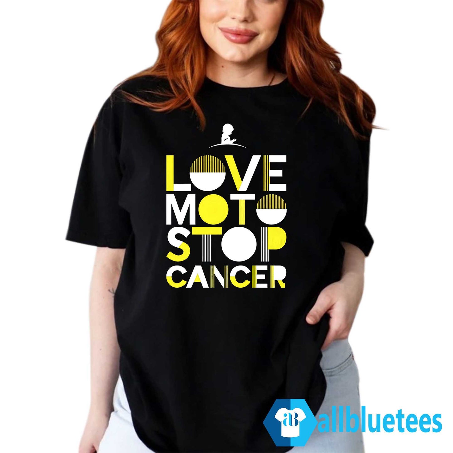 St. Jude Love Moto Stop Cancer Shirt