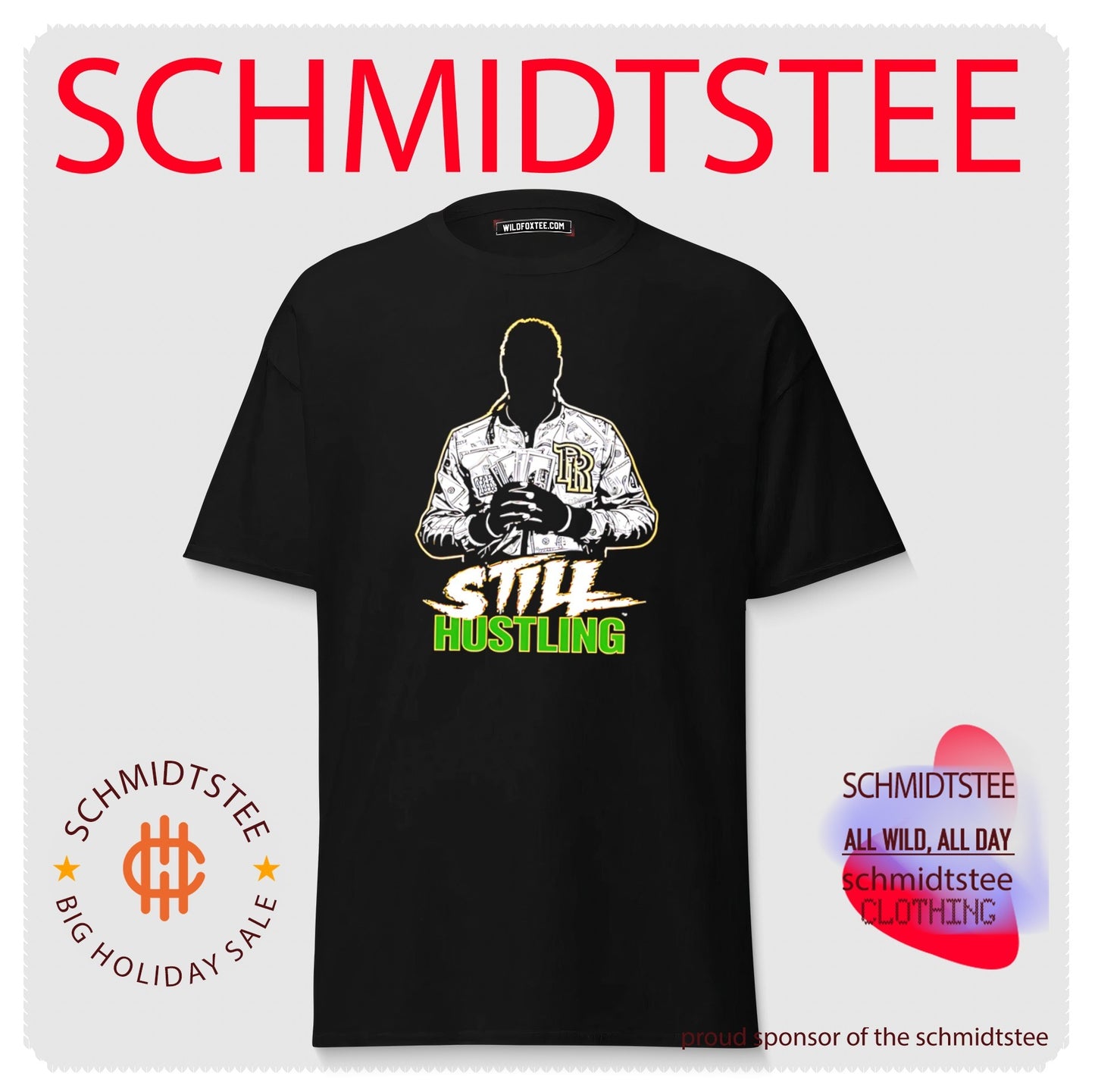 Still hustling pro wrestling illustration shirt