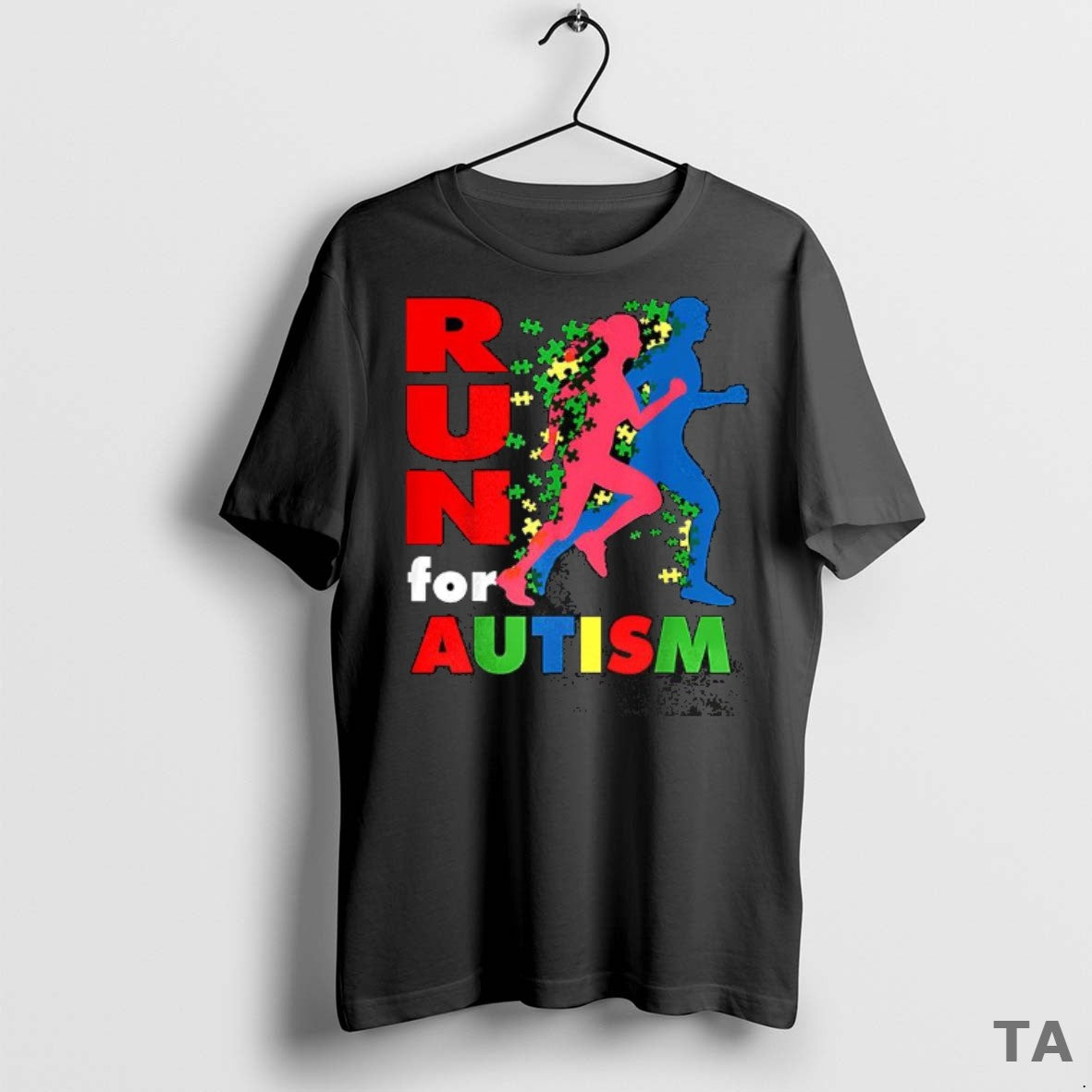 Top Running For Autism T Shirt Sweater