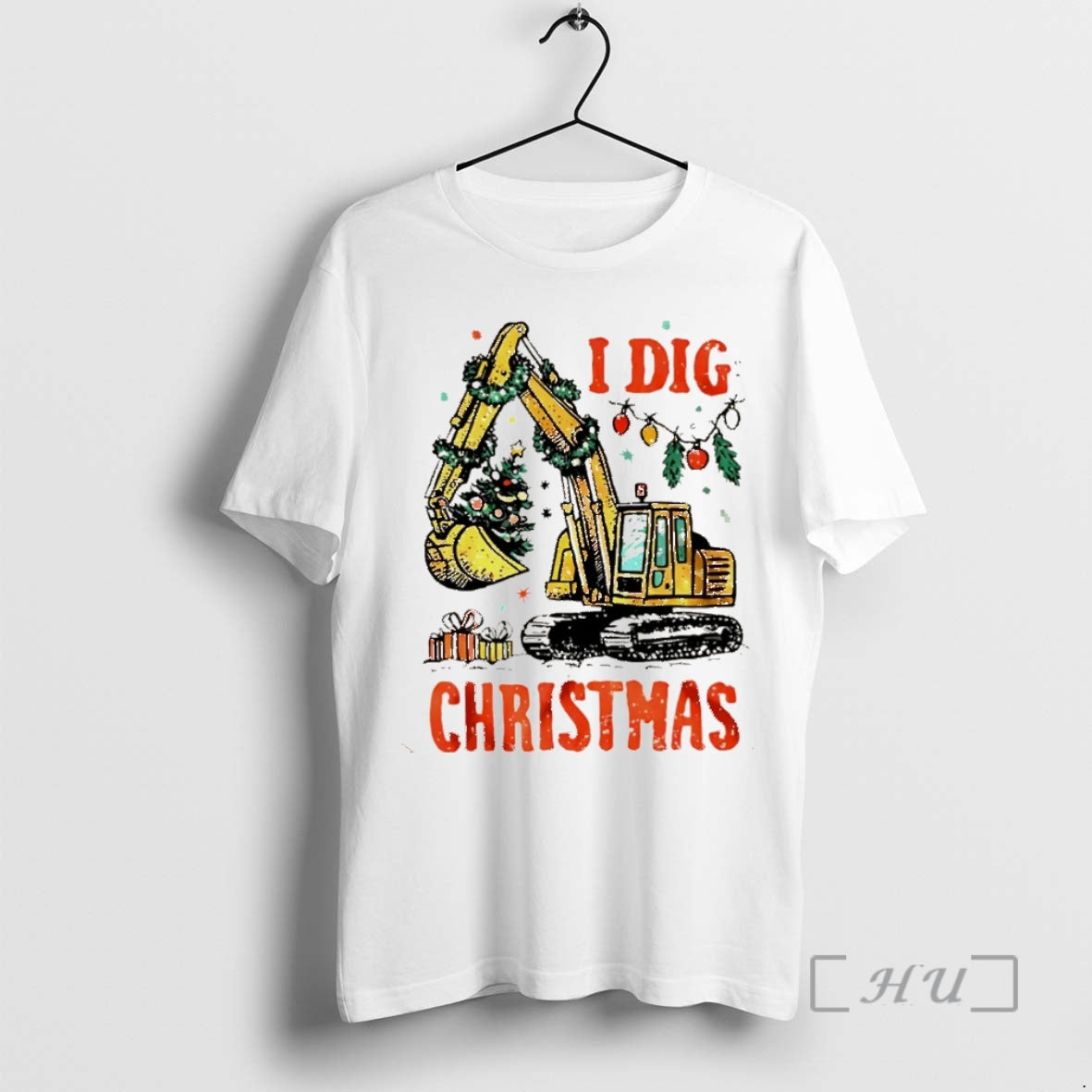 Trending Excavator I Dig Christmas Tree Vintage Christmas