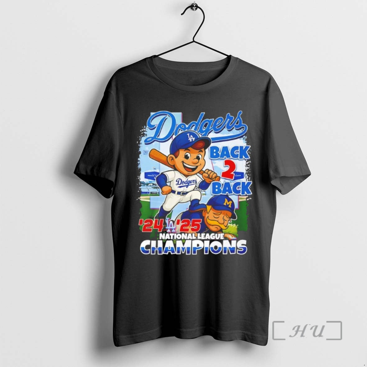 Trending Los Angeles Dodgers Back 2 Back Mlb National League Caricatures Tee Shirt Sweater