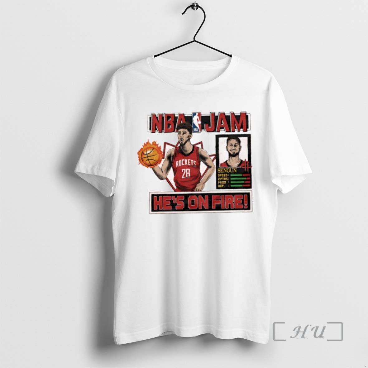 Trending Nba Jam Rockets Alperen Sengun Hes On Fire Tee Shirt Sweater