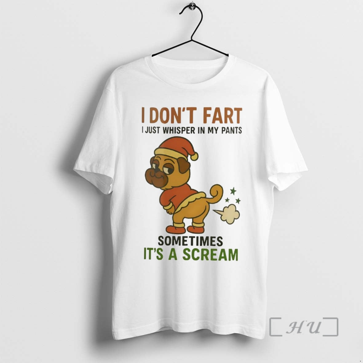 Trending Santa Pug I Dont Fart I Just Whisper In My Pants Christmas Premium