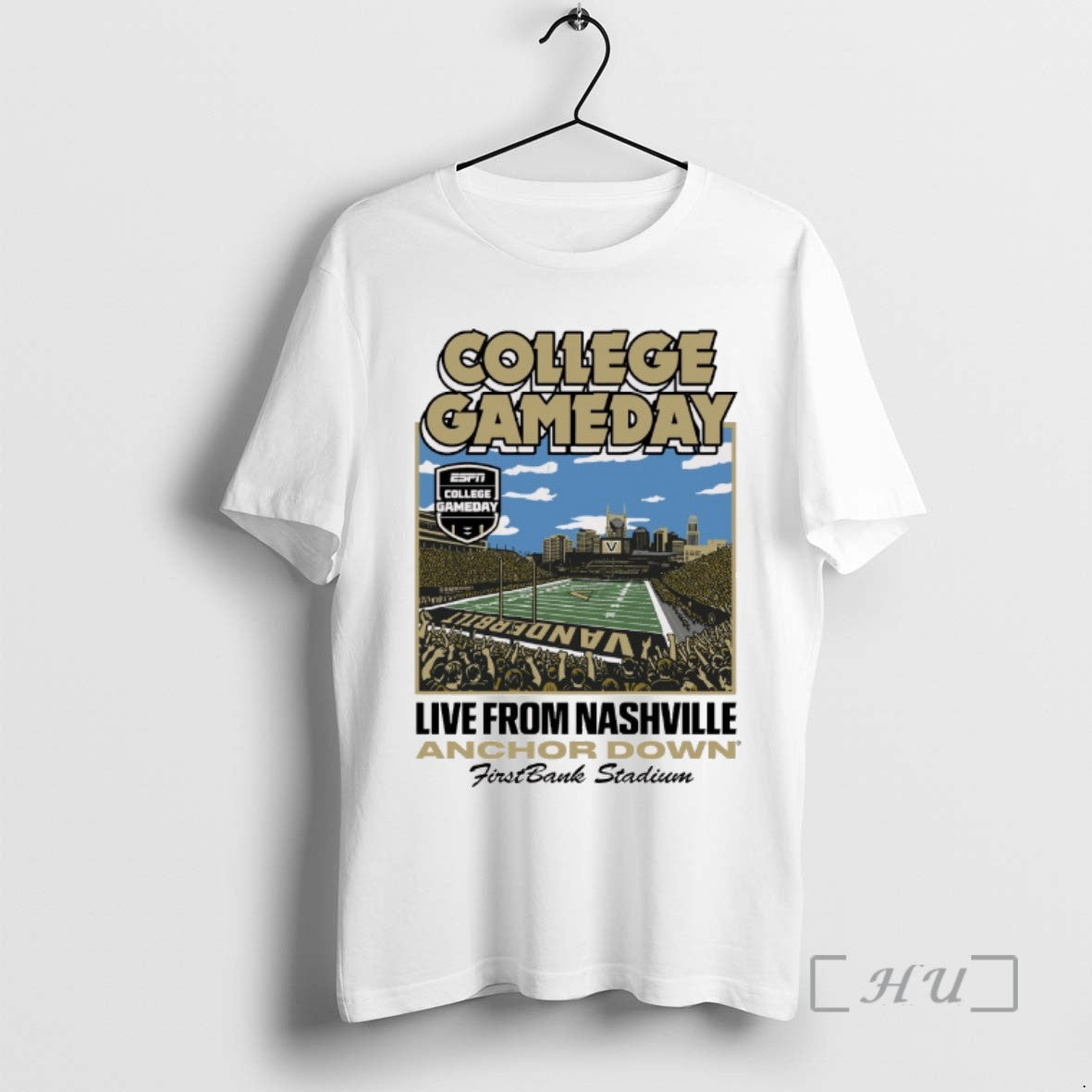 Trending Vanderbilt Commodore College Gameday Live From Nashville Anchor Down Firstbank Stadium T Shirts Sweater