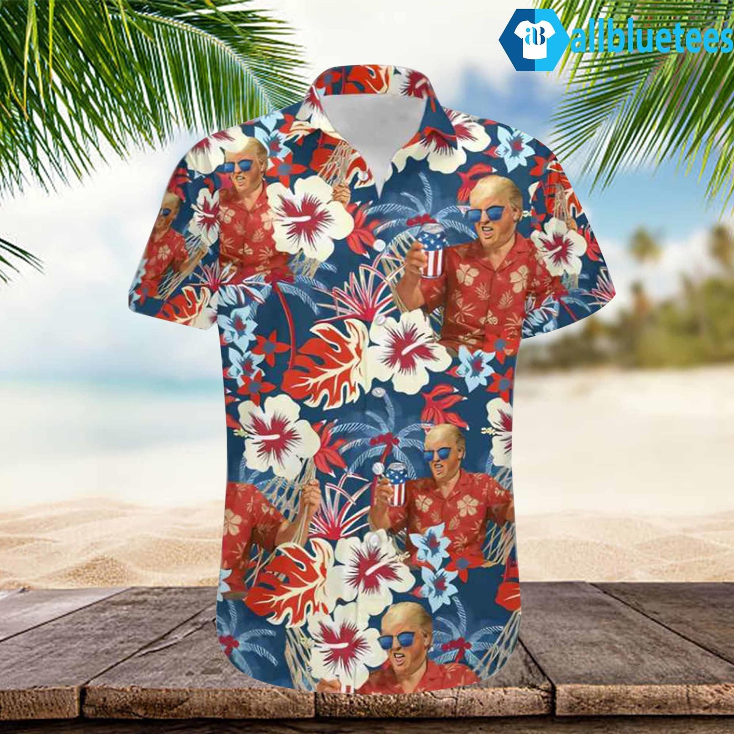 Trump Beer 4th Of July Hawaiian Shirt