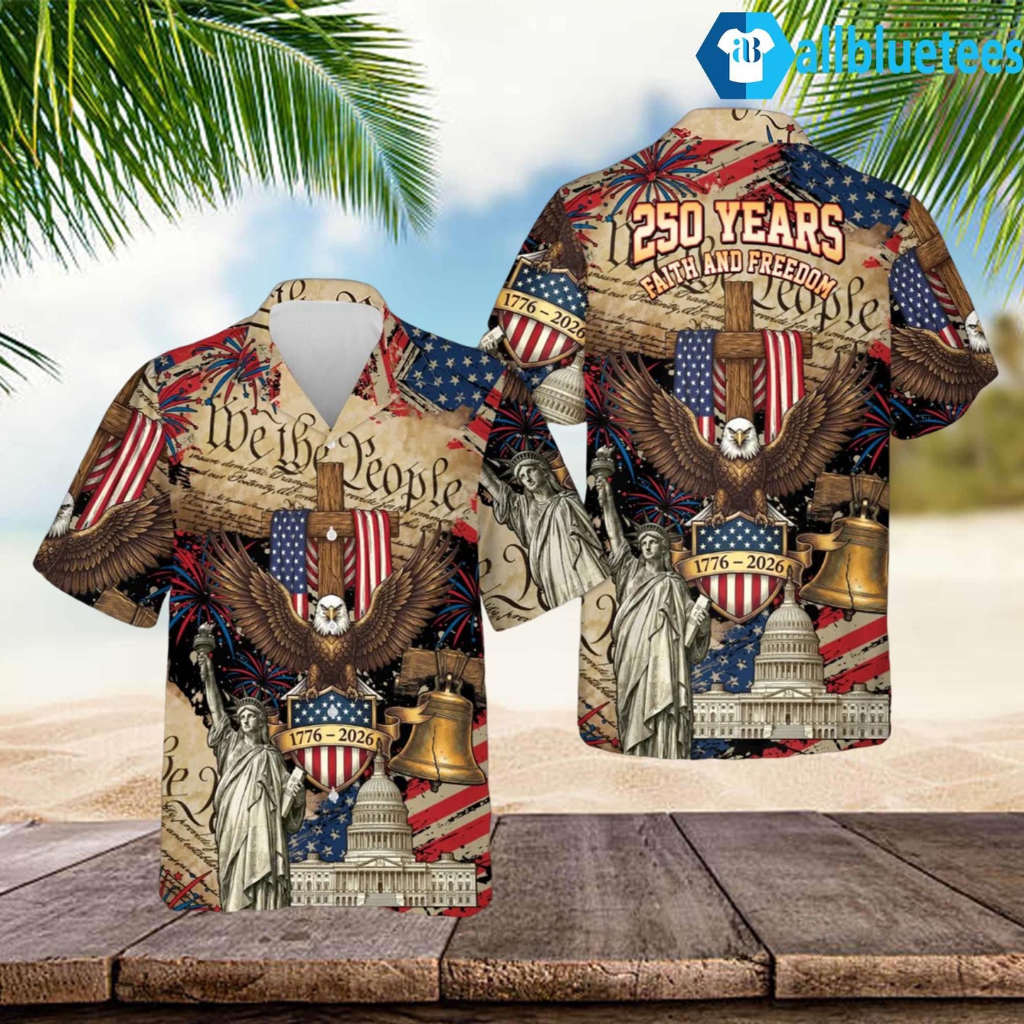 USA 250th Anniversary Hawaiian Shirt