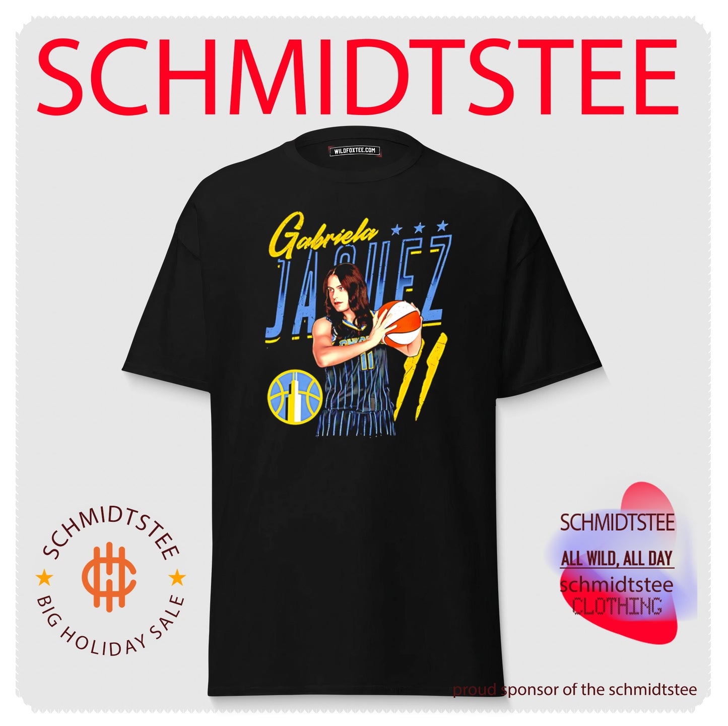 WNBA Gabriela Jaquez number 11 illustration shirt
