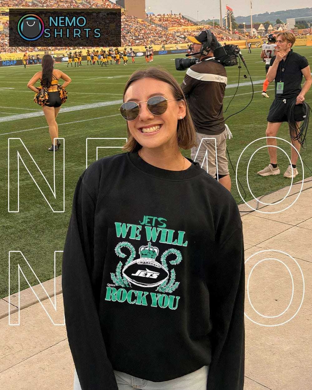 We will rock you New York Jets crown queen shirt