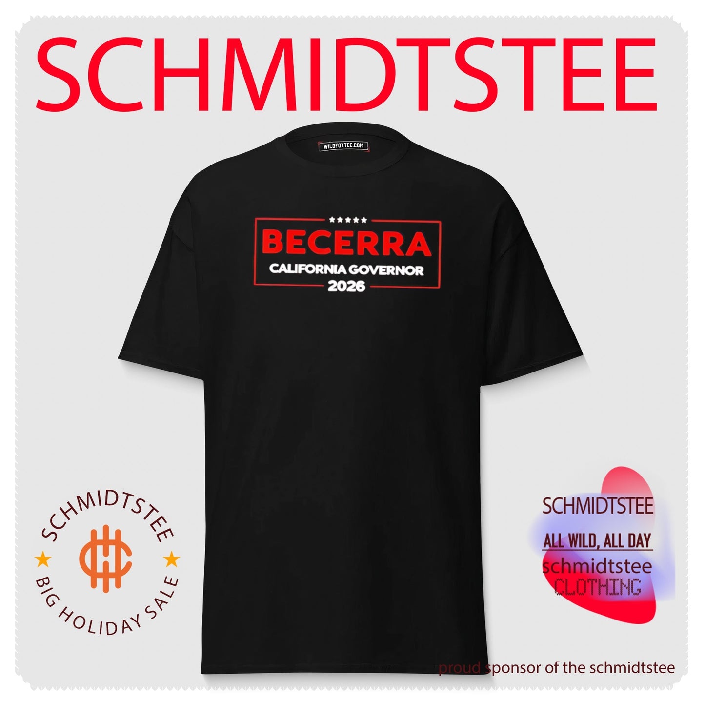 Xavier Becerra For Governor Of California 2026 Us Flag Retro Shirt