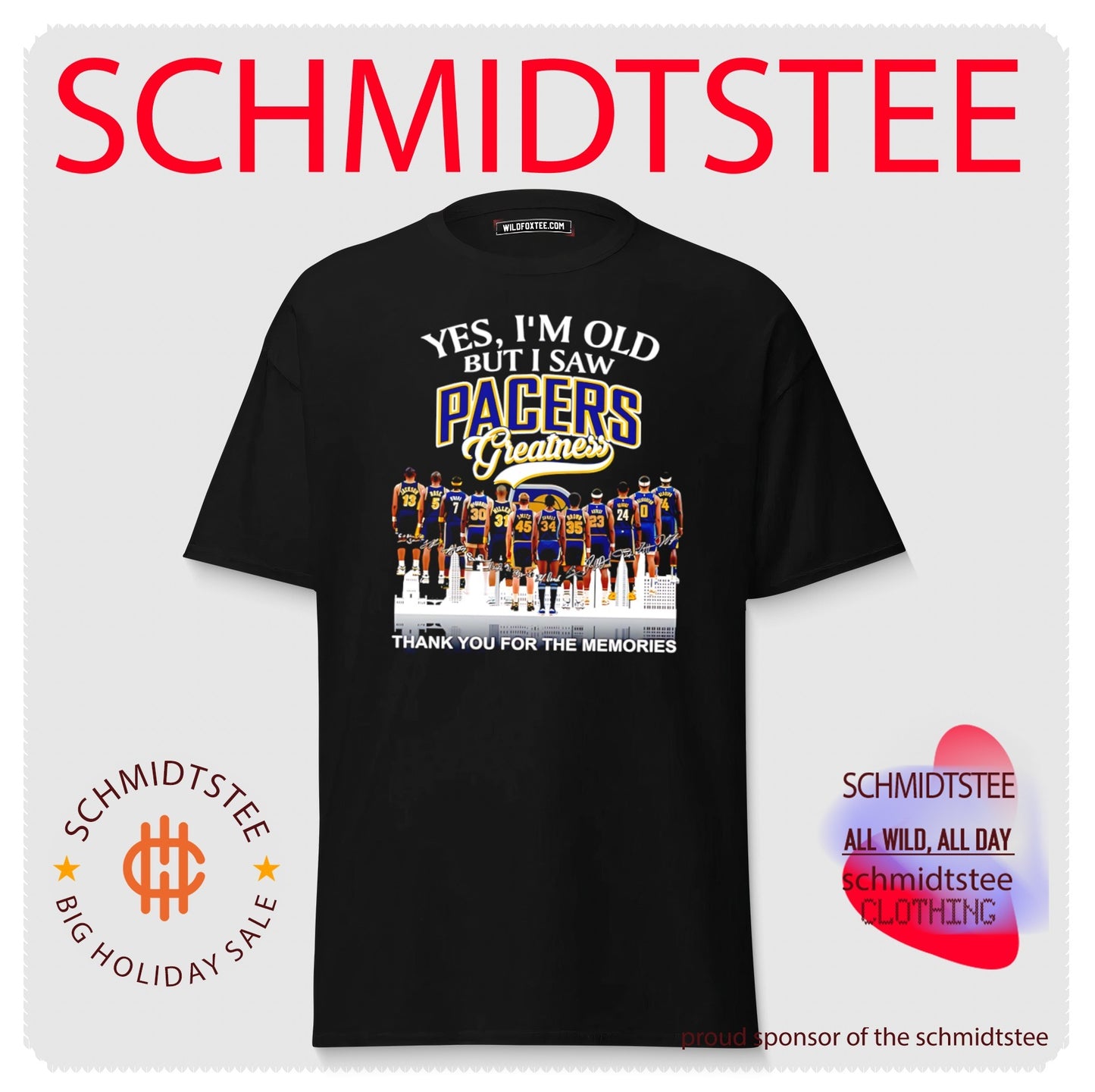 Yes I’m old but I saw Indiana Pacers greatness thank you for the memories shirt