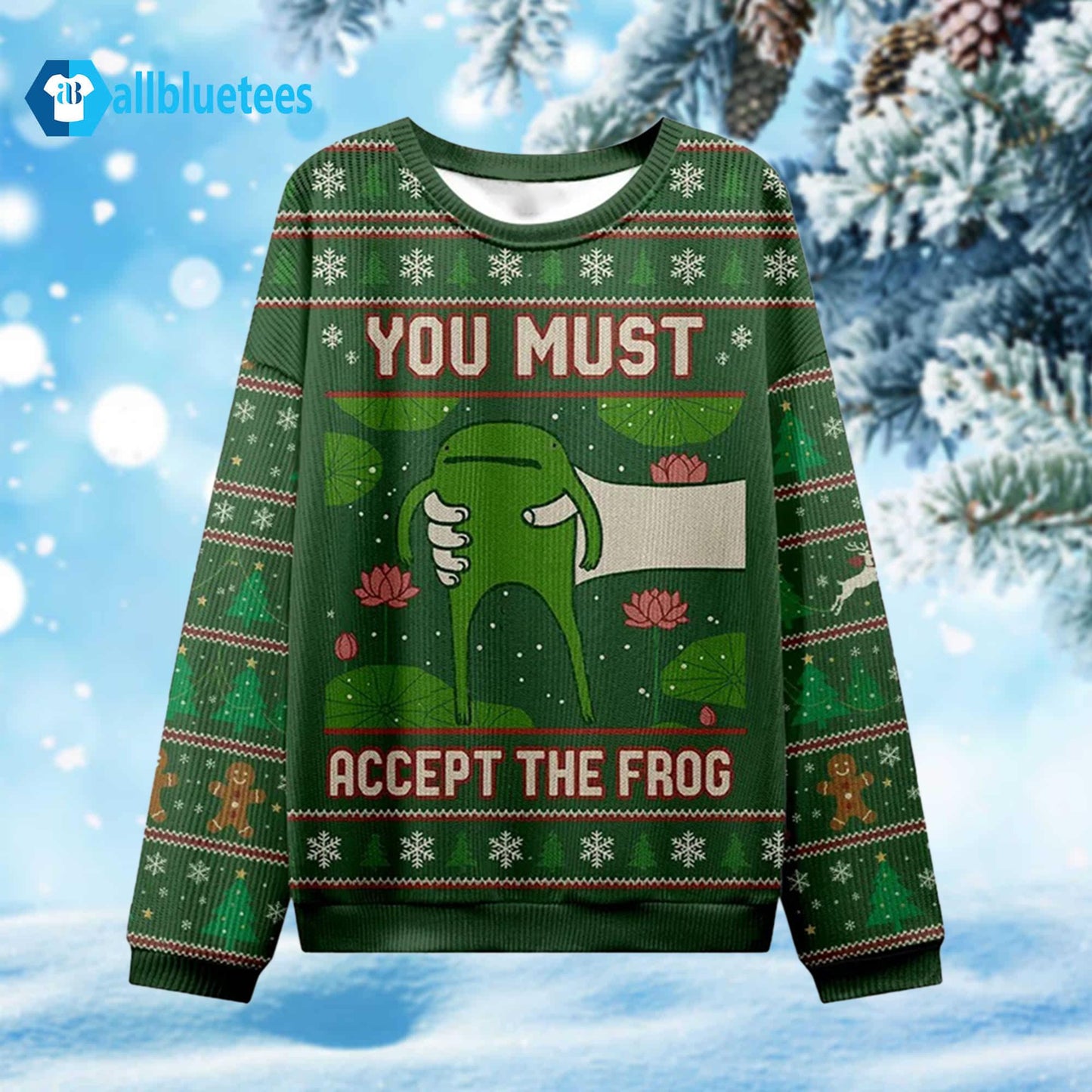 You Must Accept The Frog Ugly Christmas Sweater