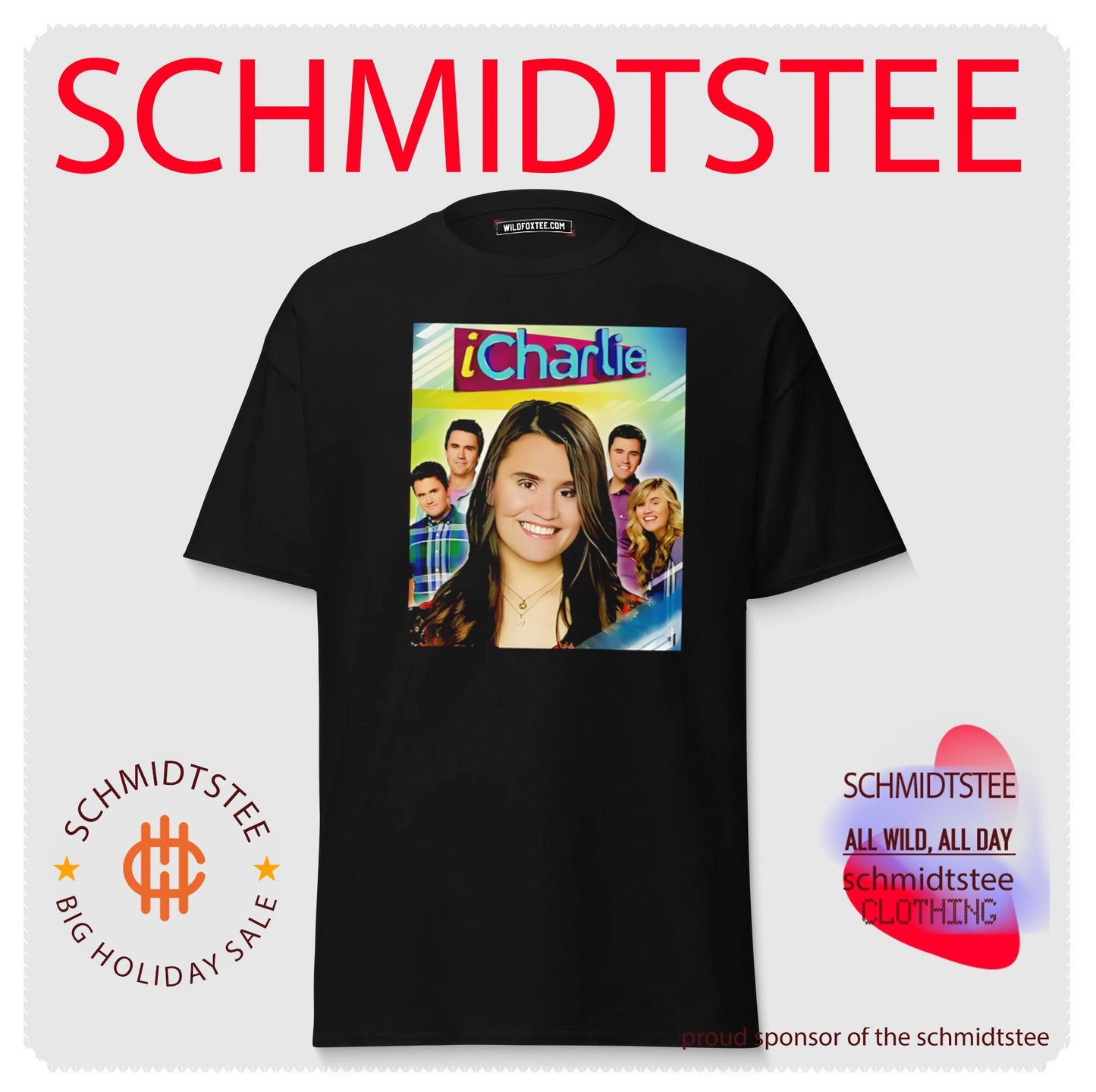iCharlie Charlie Kirk x iCarly graphic shirt