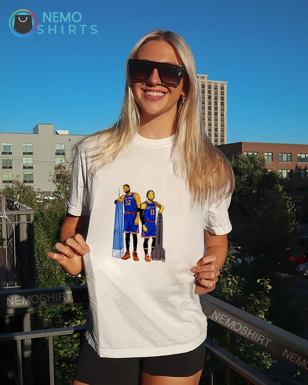 New York Twin Towers Towns & Brunson shirt