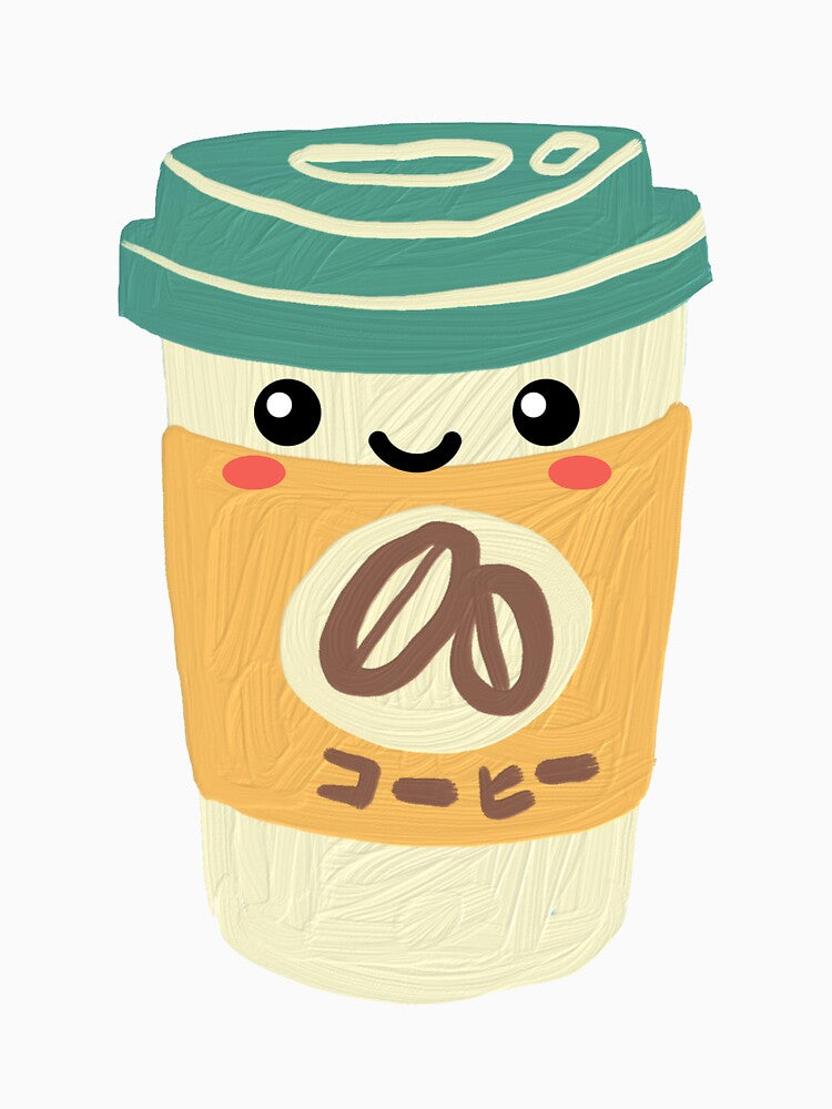 Kawaii Coffee Cup Sticker by Uryummypie