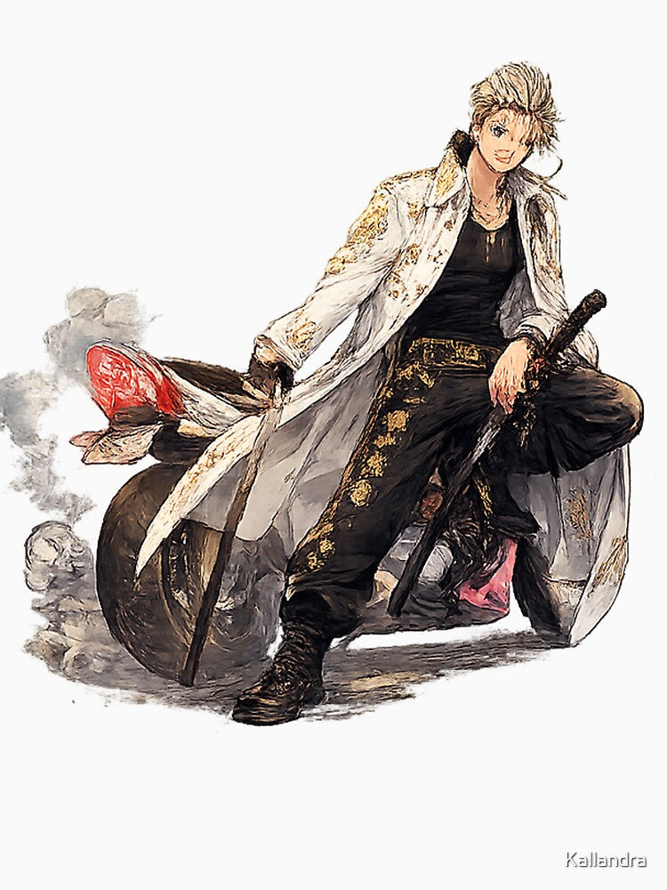 Japanese Street Rider – Motorcycle Rebel Illustration by Kallandra