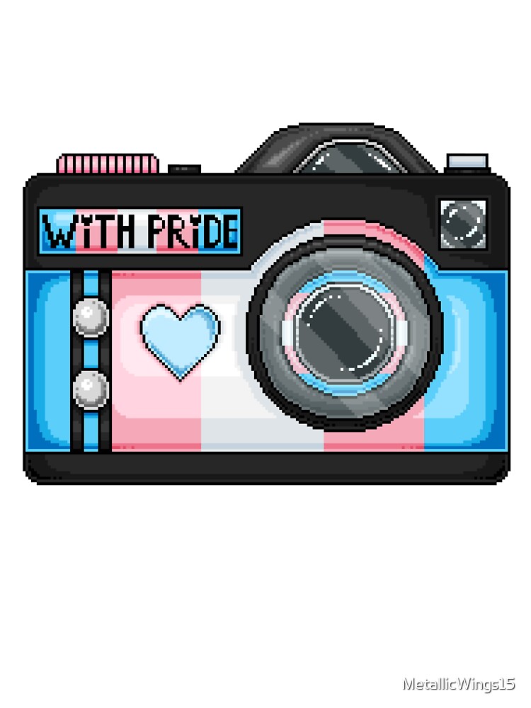 Trans Pride Pixel Camera by MetallicWings15