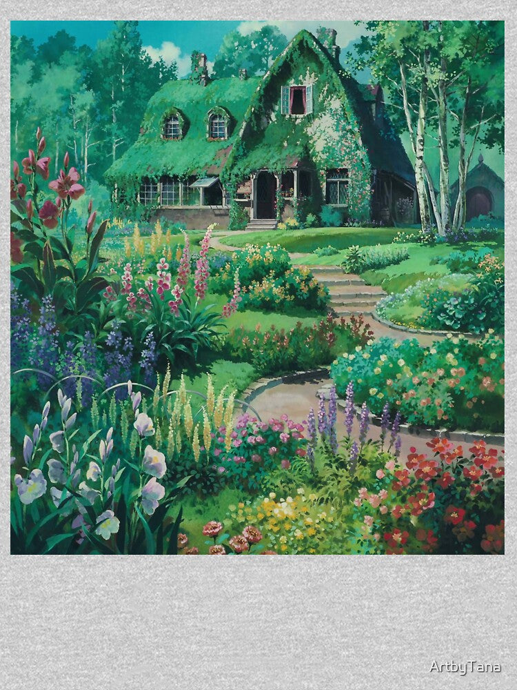 Studio Ghibli Scene Beautiful Outdoors by ArtbyTana
